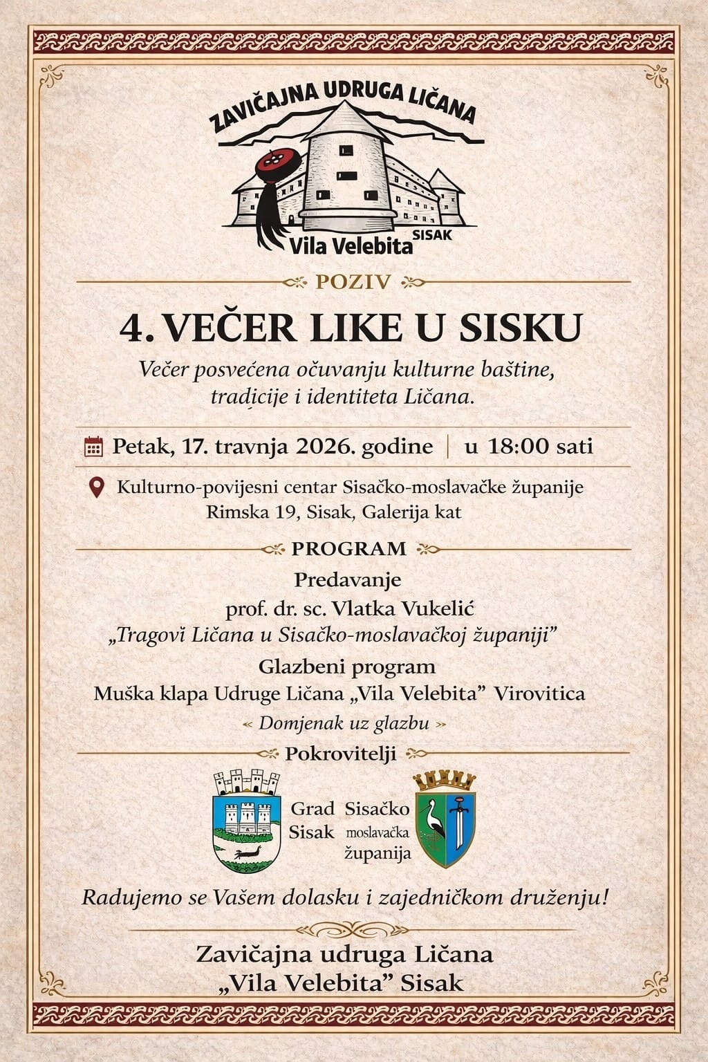 vila velebita sisak